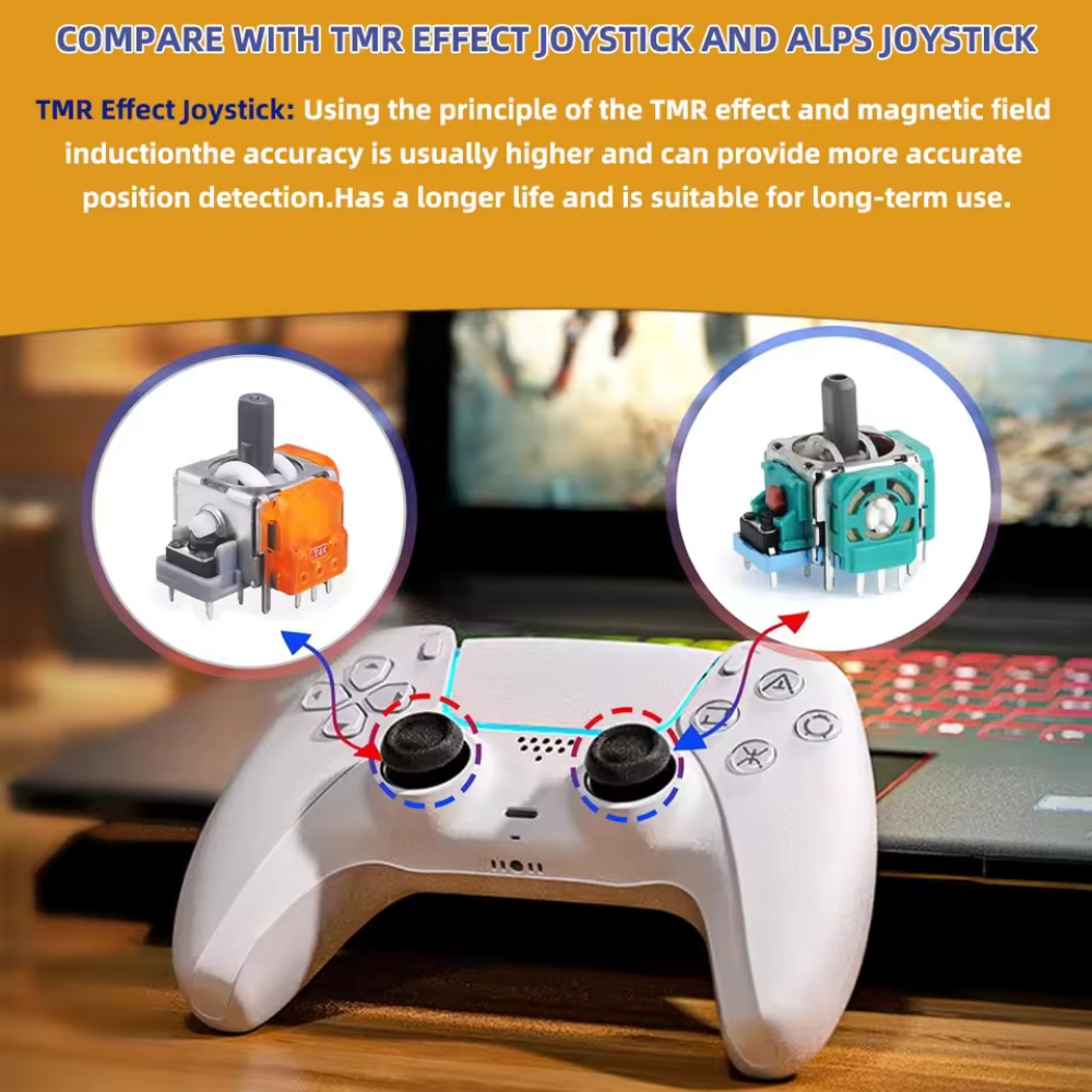 2-10 قطعة استبدال TMR تأثير عص - مراجعة Gaming Console Tv وسعره