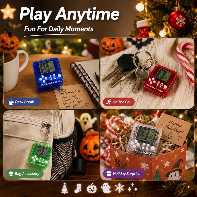جهاز ألعاب تيترس صغير محمول عل - مراجعة Gaming Console Keychain وسعره