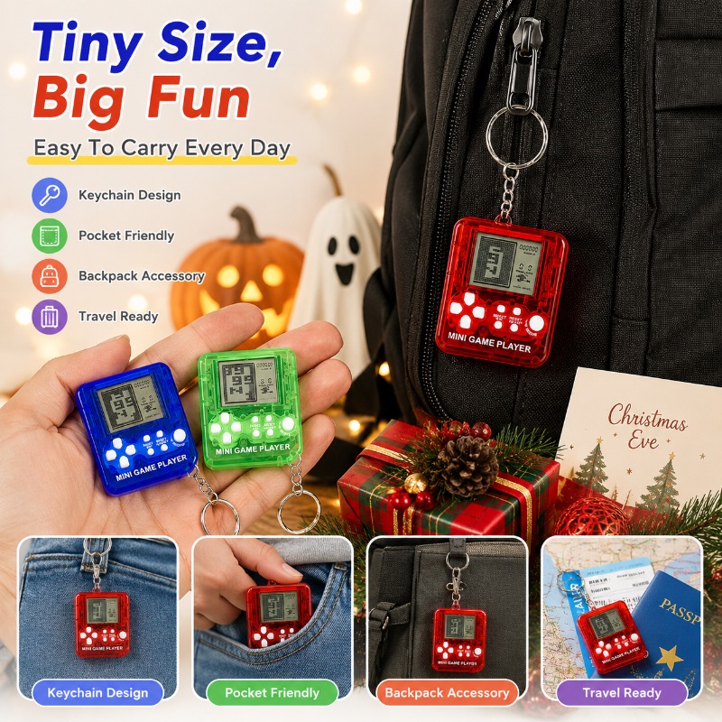جهاز ألعاب تيترس صغير محمول عل - مراجعة Gaming Console Keychain وسعره